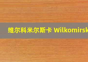 维尔科米尔斯卡 Wilkomirska